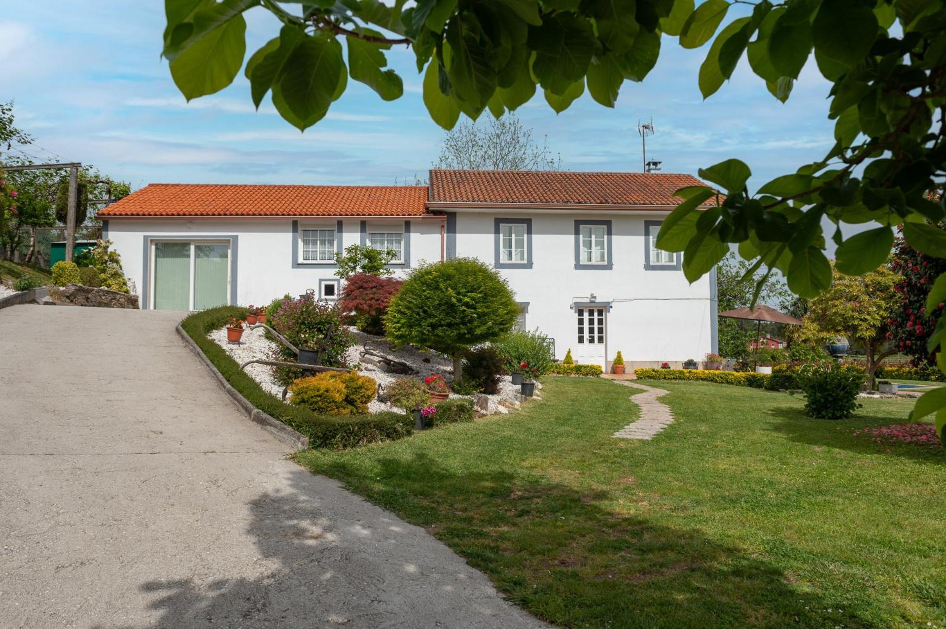 Vila Casa Tarrio Con Piscina - Santiago De Compostela Boqueixon Exteriér fotografie