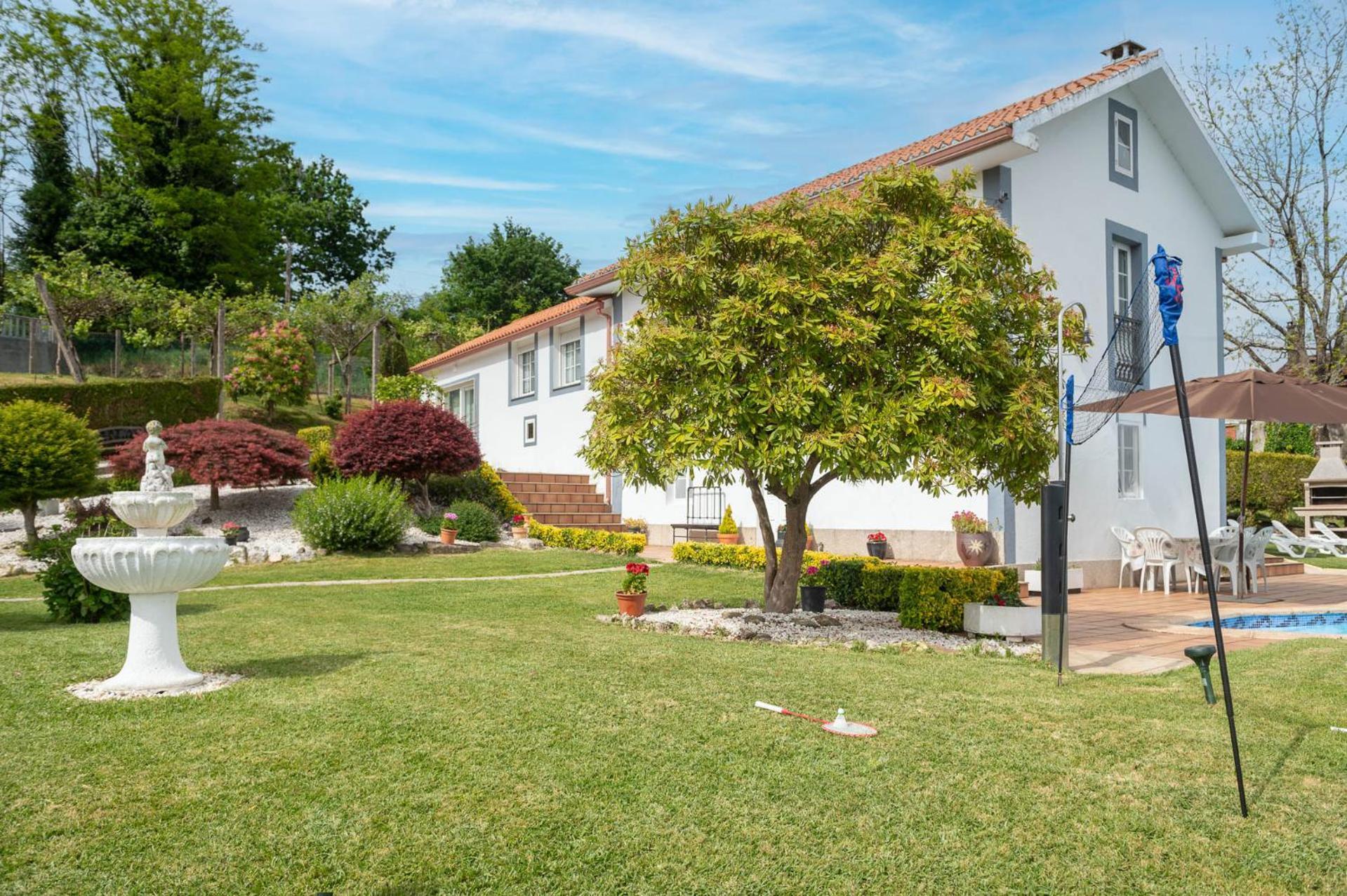 Vila Casa Tarrio Con Piscina - Santiago De Compostela Boqueixon Exteriér fotografie